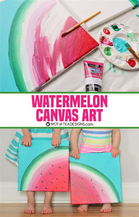 Sweet Summer Watermelon Canvas Art | Spot of Tea Designs