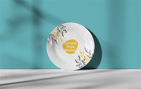 Ceramic Dinner Plate Mockup - Mockup World