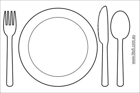 Place Setting – Plate, Fork, Knife, Spoon | Printable placemat, Placemats kids, Thanksgiving ...