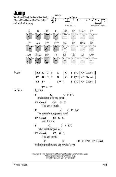 Jump by Van Halen - Guitar Chords/Lyrics - Guitar Instructor