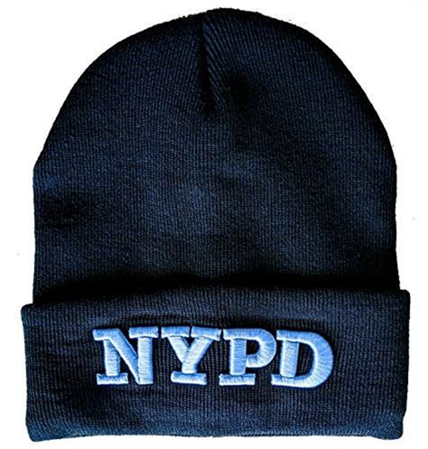 NYPD Winter Hat New York Police Department Navy & White One - Etsy