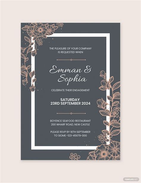 FREE Engagement Invitation Templates & Examples - Edit Online ...