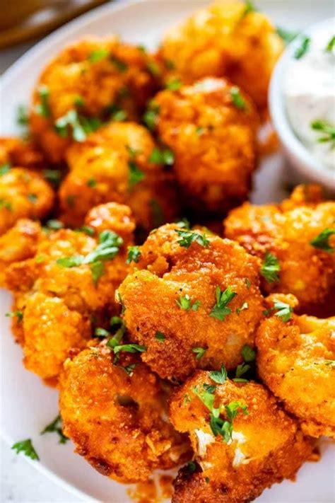 Keto Cauliflower Wings - Air Fryer or Oven - Gluten Free | Recipe ...