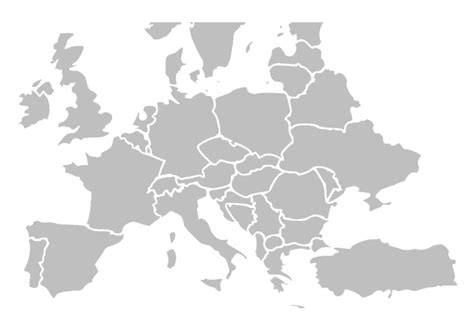 Map Of Europe Png