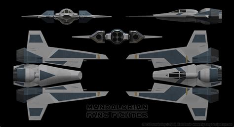 Mandalorian Fang Fighter Schematics 01 by Ravendeviant on DeviantArt