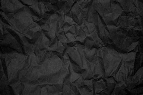 Crumpled Black Paper Texture – Photos Public Domain