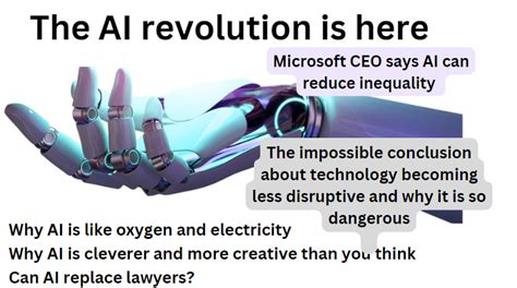 The AI revolution is here