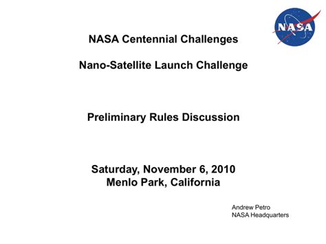 Nano-Satellite Launch Challenge - Preliminary