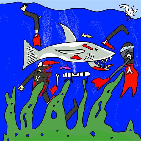 Shark Attack by CartoonCadaver on DeviantArt