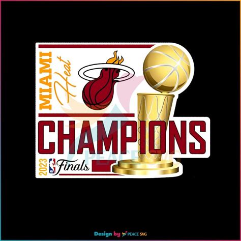 Miami Heat Champions Final NBA 2023 Png Silhouette Files » PeaceSVG