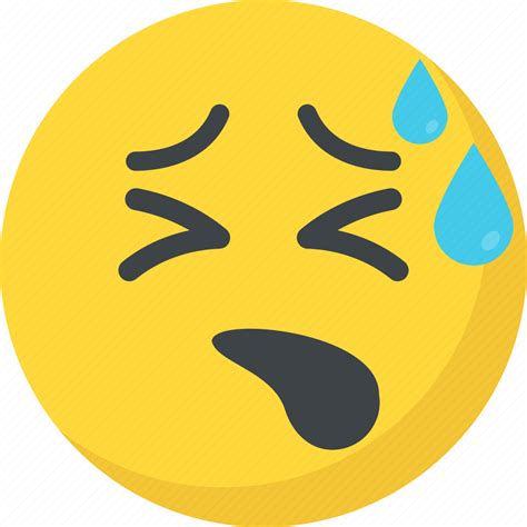 Emoji, emoticon, exhausted, tired emoji, tired face icon - Download on Iconfinder