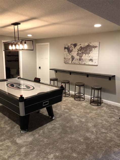 Pin by Audrey-Maude Laporte on salle de billard in 2024 | Basement living rooms, Home bar rooms ...