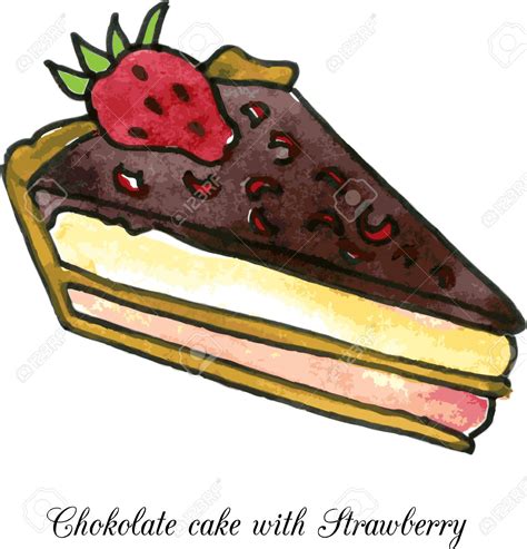 Chocolate Cake Drawing at GetDrawings | Free download