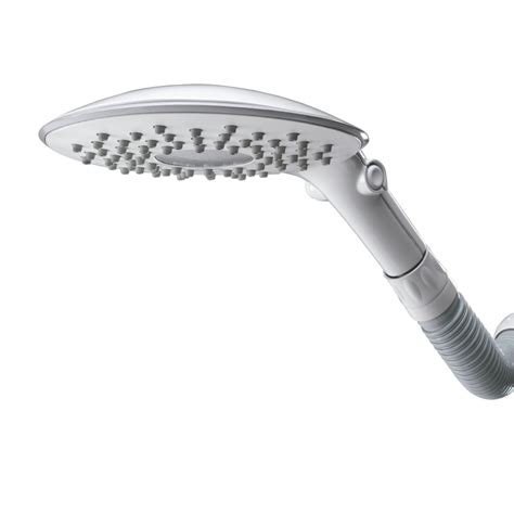 Waterpik RainFall FlexNeck White 2-Spray Rain Shower Head at Lowes.com