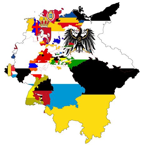 Map Of The German Confederation (1815) With Flags [OC] : r/MapPorn