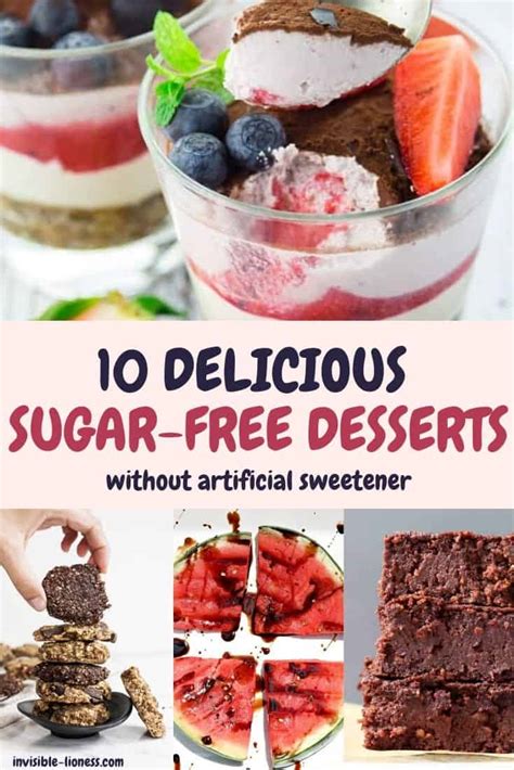 10 sugar-free desserts without artificial sweeteners. So yummy!