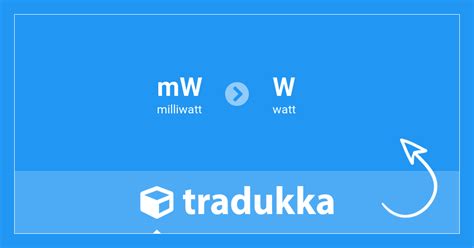 Convert milliwatt (mW) to watt (W) | Tradukka