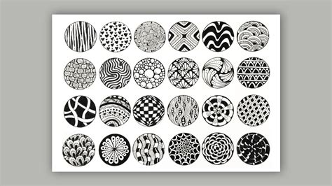 24 easy zentangle patterns for beginners circular zentangle patterns ...