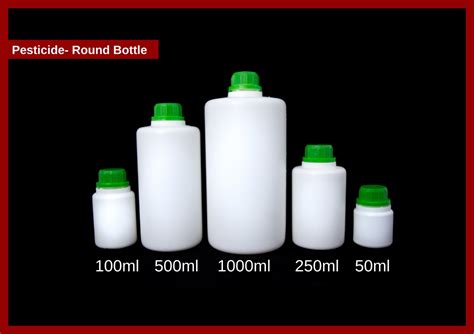 Pesticide Bottle - Round Type - 5 sizes - Chemo Plast