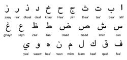 Arabic alphabet