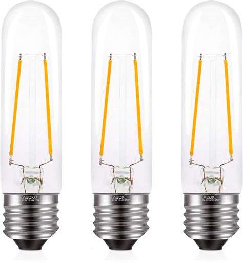 E26 T10 LED Bulbs Warm White 4W, Dimmable T10 Edison Bulb 40 watts ...