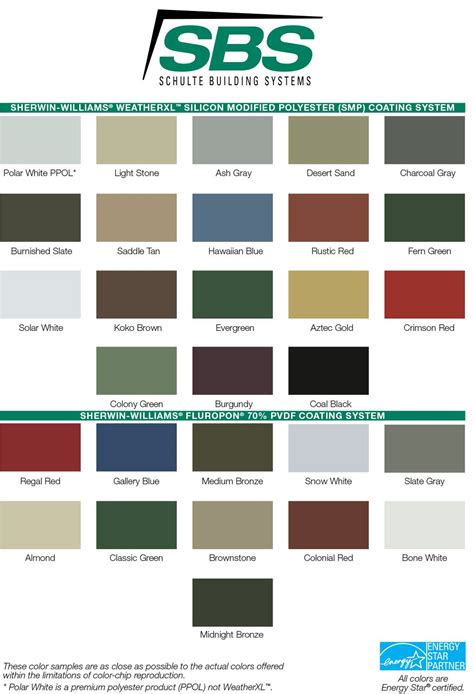 Color Guides - Metal Buildings – SBS