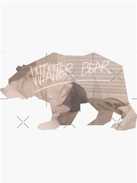 "Taehyung's Winter Bear" Sticker for Sale by ZoeDesmedt | Redbubble