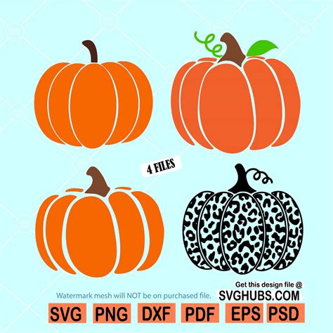 Pumpkin SVG Bundle, pumpkin bundle svg, leopard print pumpkin svg, Plaid Pumpkin SVG