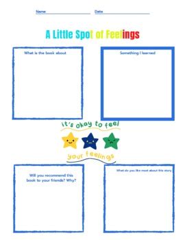 A Little Spot of Feelings Worksheets by Counselor4Kids | TPT