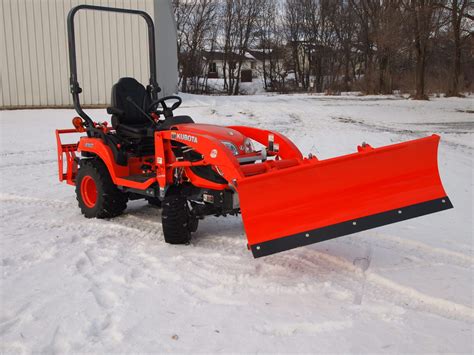 Kubota BX Quick attach snow plow attachments - BxAttachments.com