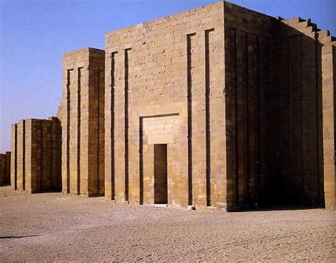 The enclosure wall surrounding the Step Pyramid of King Djoser at Saqqara | Ancient egyptian ...