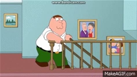 Family Guy: Peter Falling Down The Stairs UNBLEEPED on Make a GIF