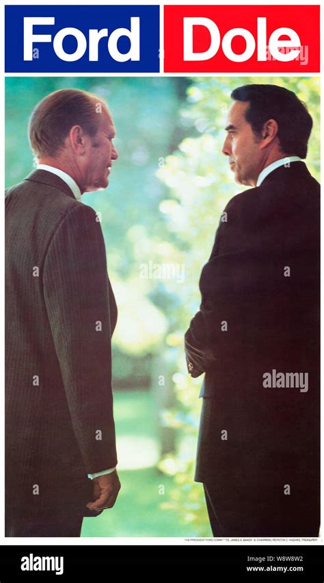 1976 US presidential campaign poster for President Gerald Ford and VP ...