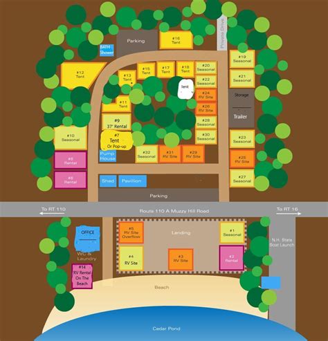 Campground Map | CEDAR POND CAMPGROUND