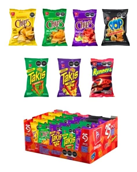 Buy Takis Fuego Barcel Variety 25pack. Chips Fuego - Takis fuego ...