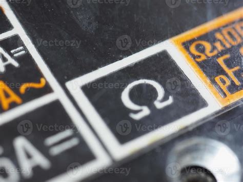 electrical symbol on vintage analog multimeter 14442130 Stock Photo at ...