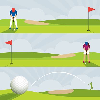 Golf Golf Course Banner Stock Illustration - Download Image Now - iStock