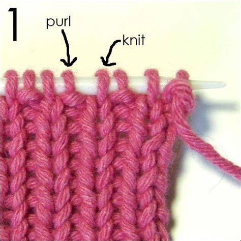 Knit the Knit Stitches & Purl the Purl Stitches as they face you ...