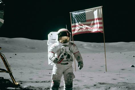 chinese astronaut moon with flag 30634364 Stock Photo at Vecteezy