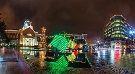 Sugar Land Town Square at Christmas Photograph by Micah Goff - Fine Art America