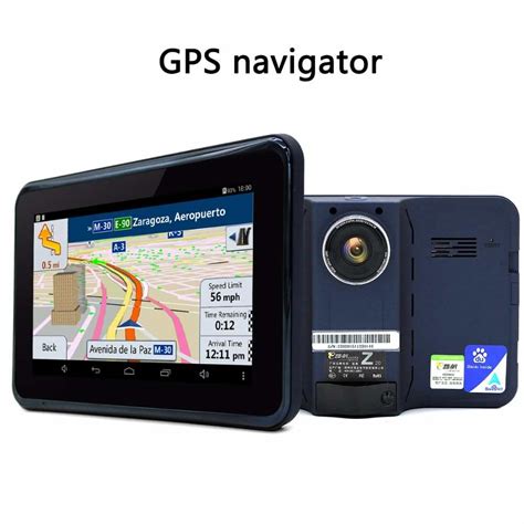 Buy Junsun 7 inch GPS Navigation android radar detector with DVR rear