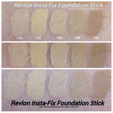 Revlon Insta-Fix Foundation Stick; Review & Swatches of Shades