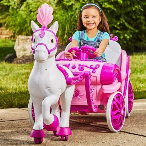 A Kids Present: Huffy Disney Princess Royal Horse and Carriage Girls 6V Ride-On Toy | POPSUGAR ...