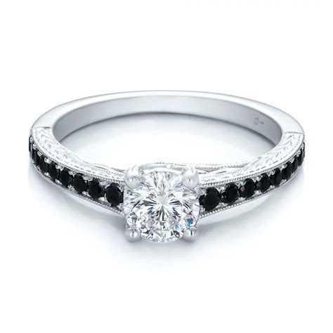 Custom Black Diamond Engagement Ring #100665 Bellevue Seattle Joseph ...