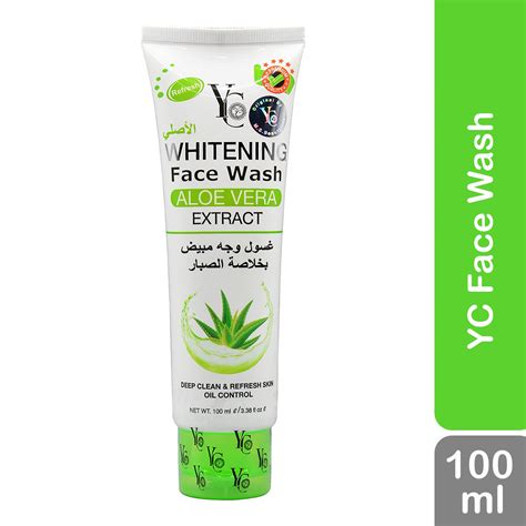 YC Whitening Face Wash Aloe Vera Extract - 100ml - Focallure