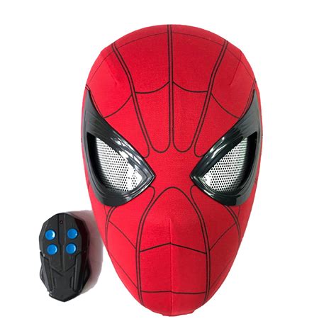 Spider Man Mask 1:1 Wearable Full Size Spider Man Helmet Remote Control ...