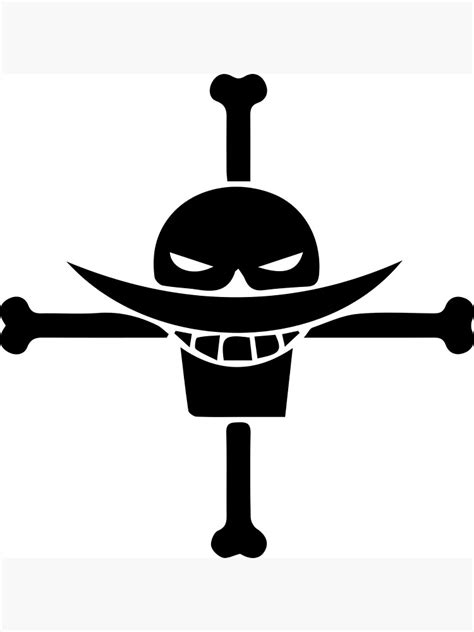 "Whitebeard pirate flag" Poster for Sale by animervd1 | Redbubble