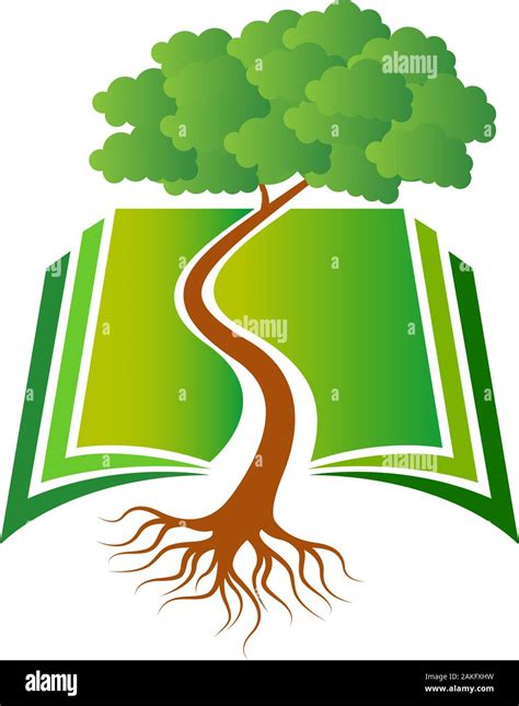 book tree logo Stock Photo - Alamy