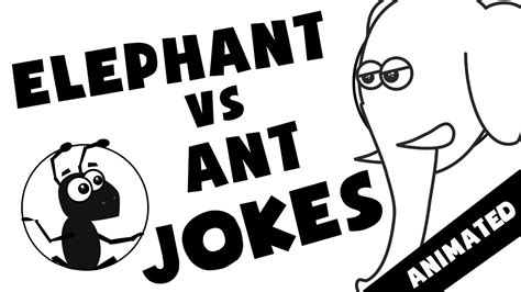 Elephant vs Ant Cartoon jokes - YouTube