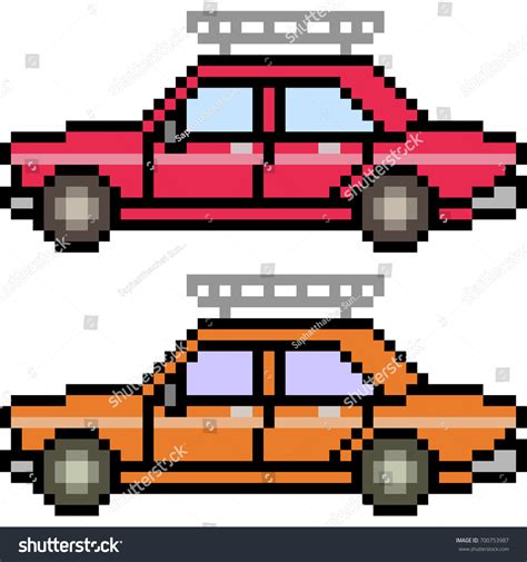 Vector Pixel Art Car Isolated Stock Vector (Royalty Free) 700753987 | Shutterstock